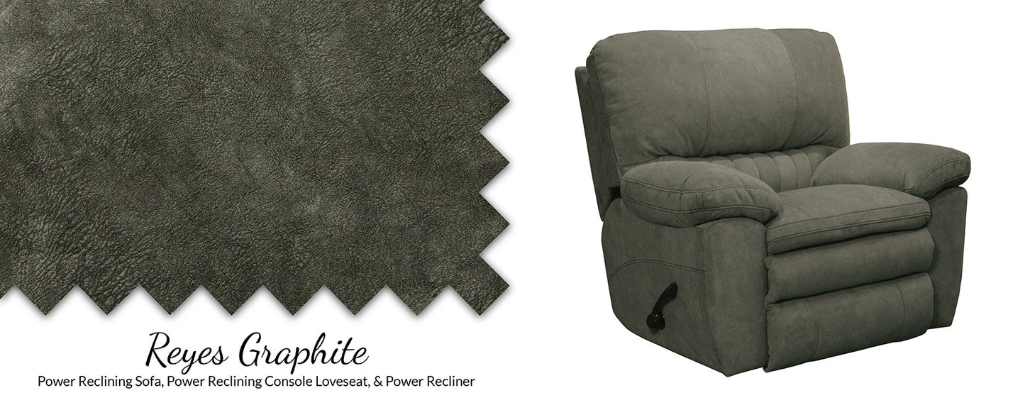 Reyes Graphite Power Recliner
