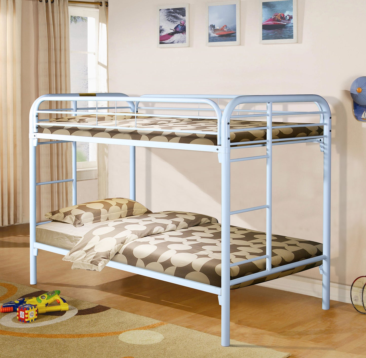 White Twin/Twin Bunkbed