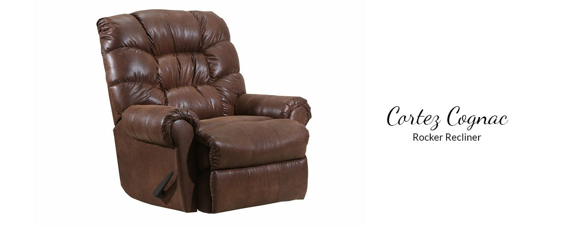 Cortez Cognac Rocker Recliner