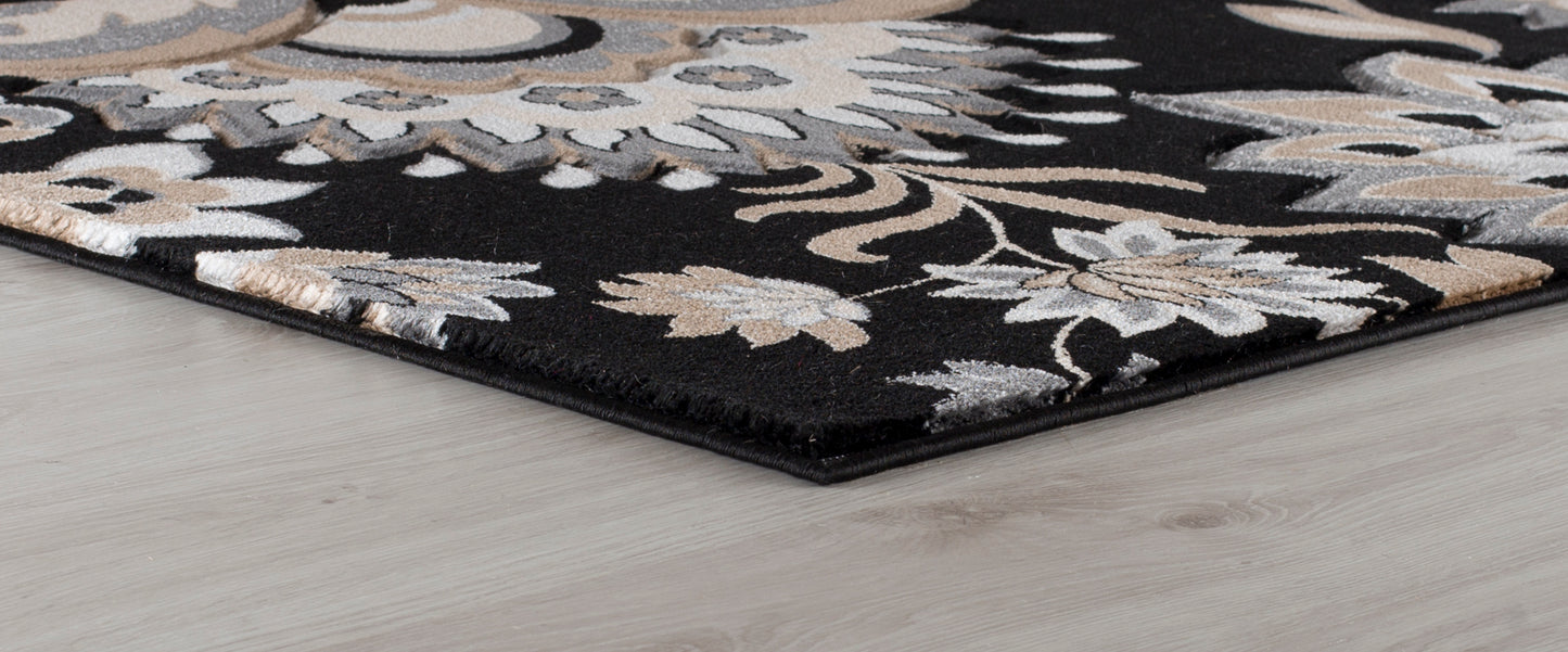 Black/Beige Glamor Rug
