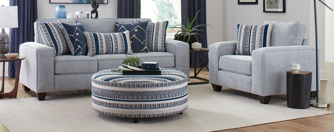 Indigo couch online living room