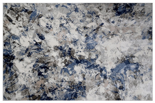 Cream/Blue Trendy Collection Rug