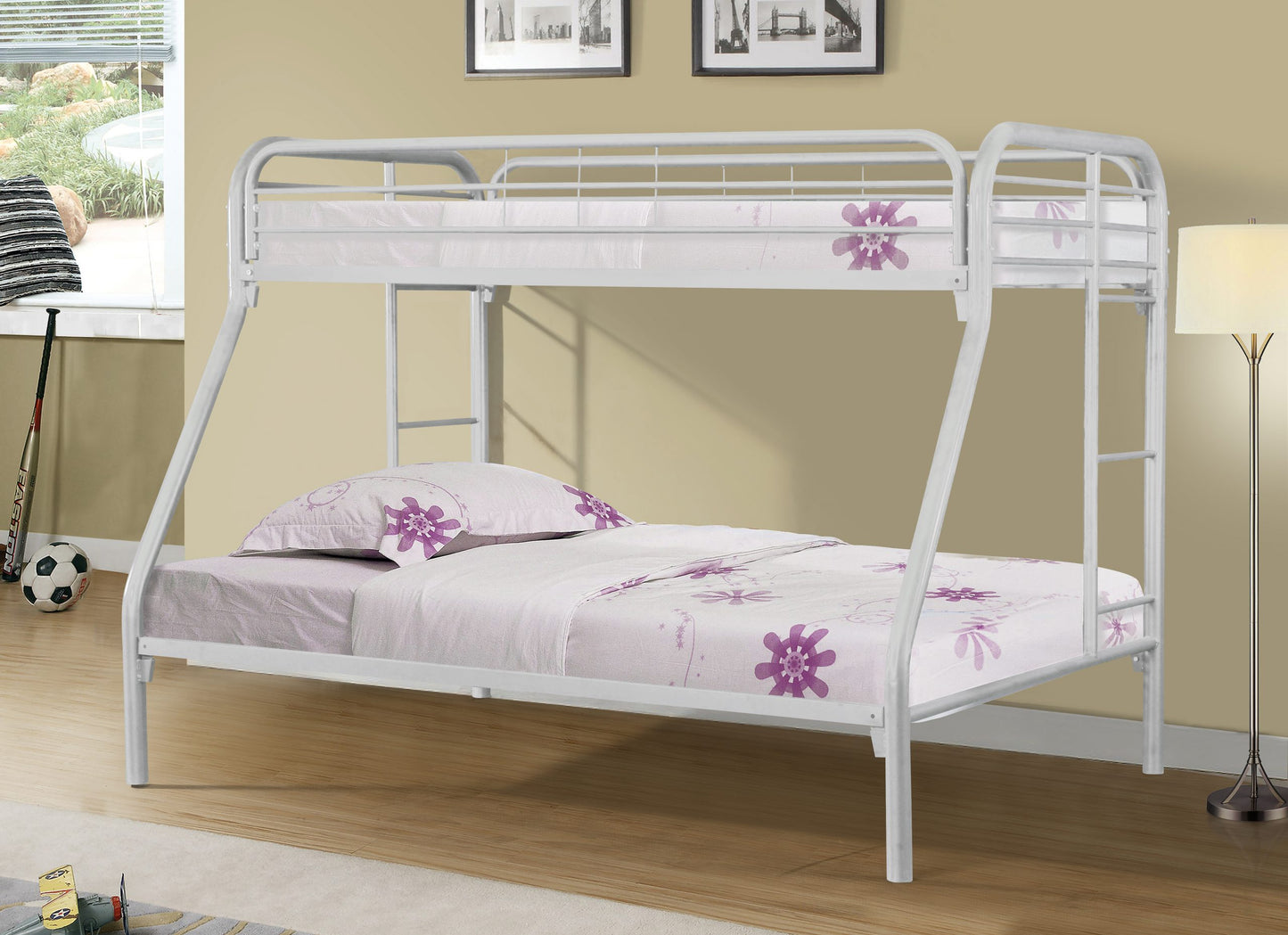 Twin/Full Bunkbed White
