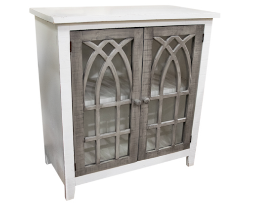 Cathedral White/Granite Console