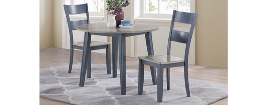 Grey/Graphite Drop Leaf Dining