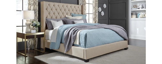 Warren Beige Complete Bed