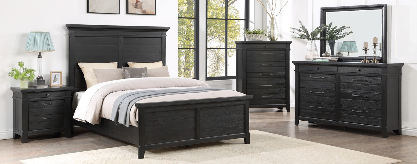 Hollis Black Bedroom Set