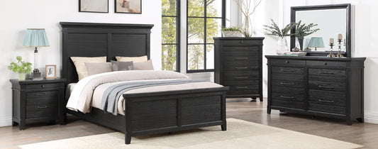 Hollis Black Bedroom Set