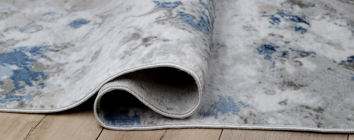 Cream/Blue Trendy Collection Rug