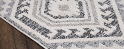 Grey/Cream Venice Collection Rug