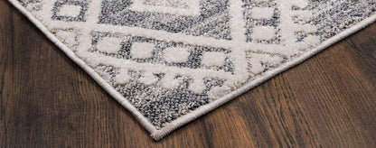 Cream/Grey Venice Collection Rug