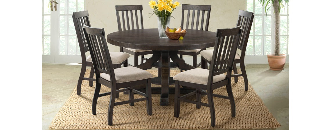Stone Charcoal Round Dining