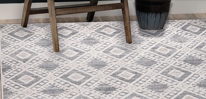 Cream/Grey Venice Collection Rug